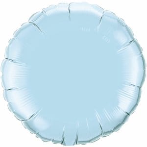 qualatex Balloons 18" Pearl Baby Blue foil round balloon 18" Pearl Baby Blue foil round balloon