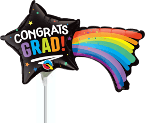 qualatex Balloons 14" Congrats Grad Shooting Star Foil Balloon 14" Congrats Grad Shooting Star Foil Balloon