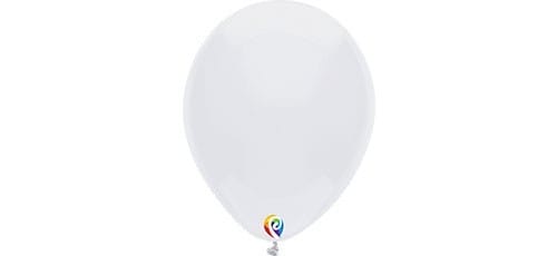 Pioneer Balloons 7" Funsational® Balloons Latex White 50ct 7" Funsational® Balloons Latex White 50ct