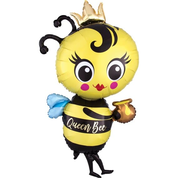 Balloons2Go Balloons 40" Queen Bee Foil Balloon 40in Queen Bee Foil Balloon | Regal Party Balloon