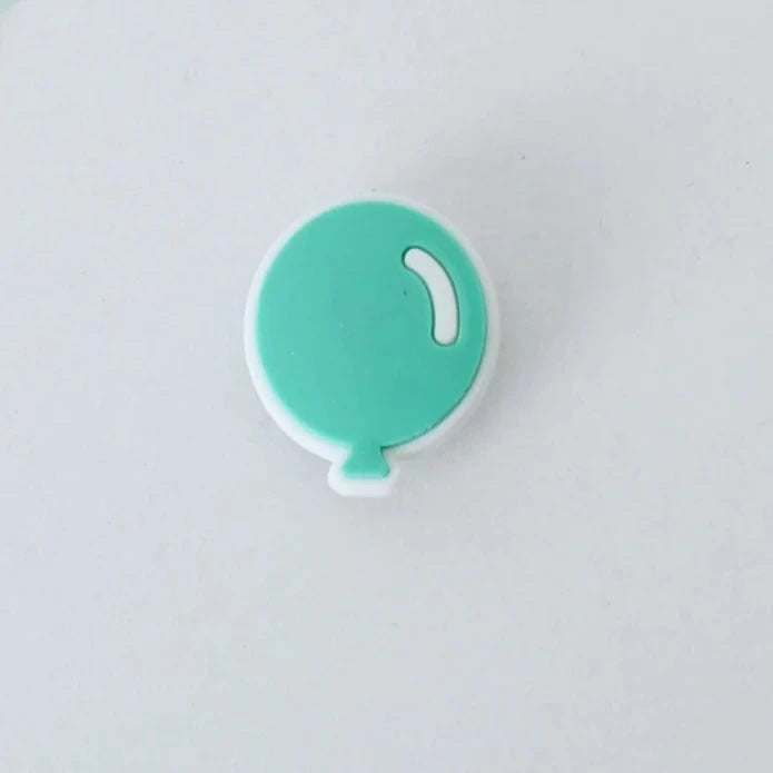 Balloons2Go Shoe Charm AQUA BALLOON SHOE CHARM Aqua Balloon Shoe Charm | Balloon Shoe Decoration
