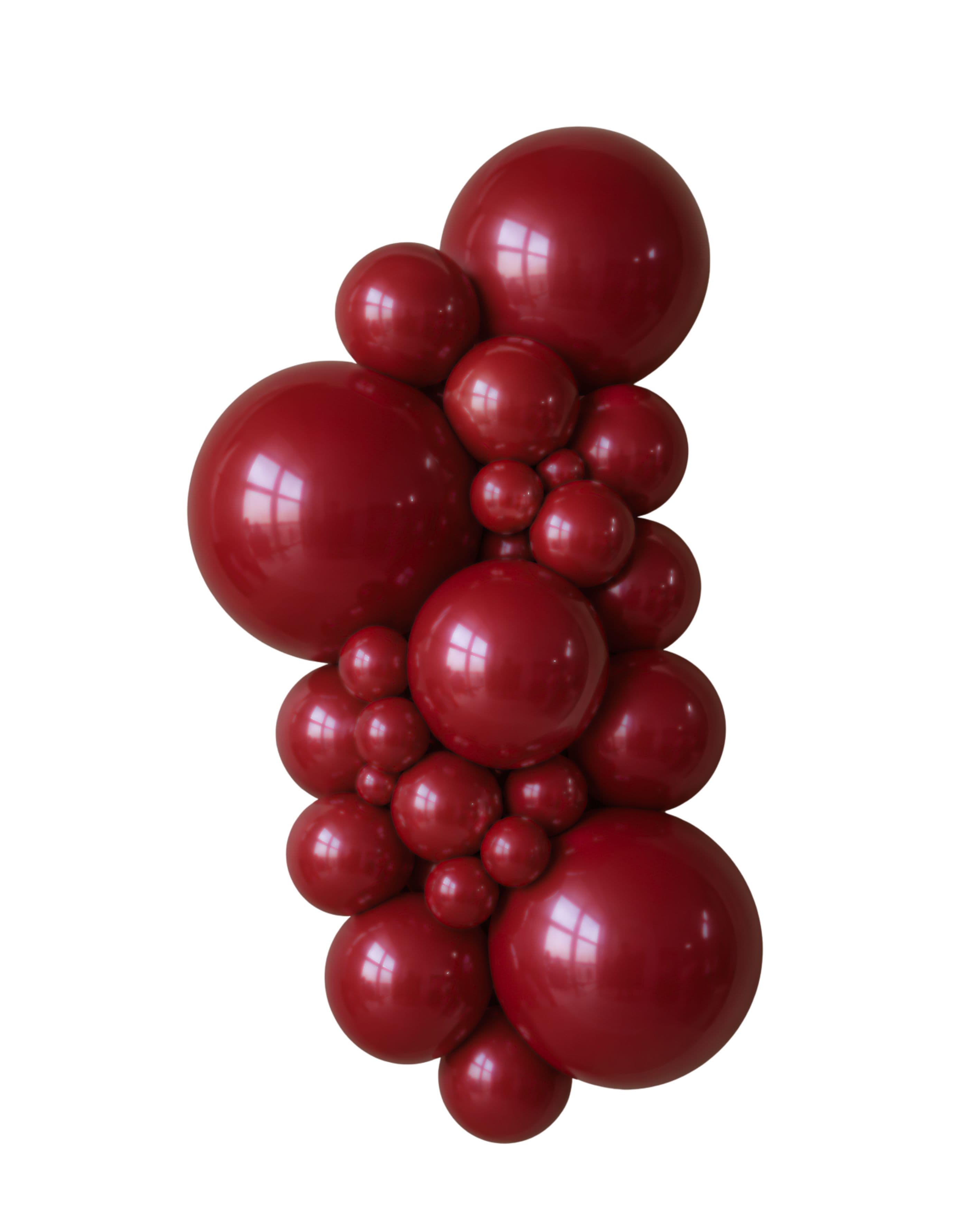 Balloons2Go Balloons 5 inch (100 Ct) / Deep Red Kalisan Standard Colors All Sizes Kalisan Deluxe Latex Balloons | Vibrant Color Collection