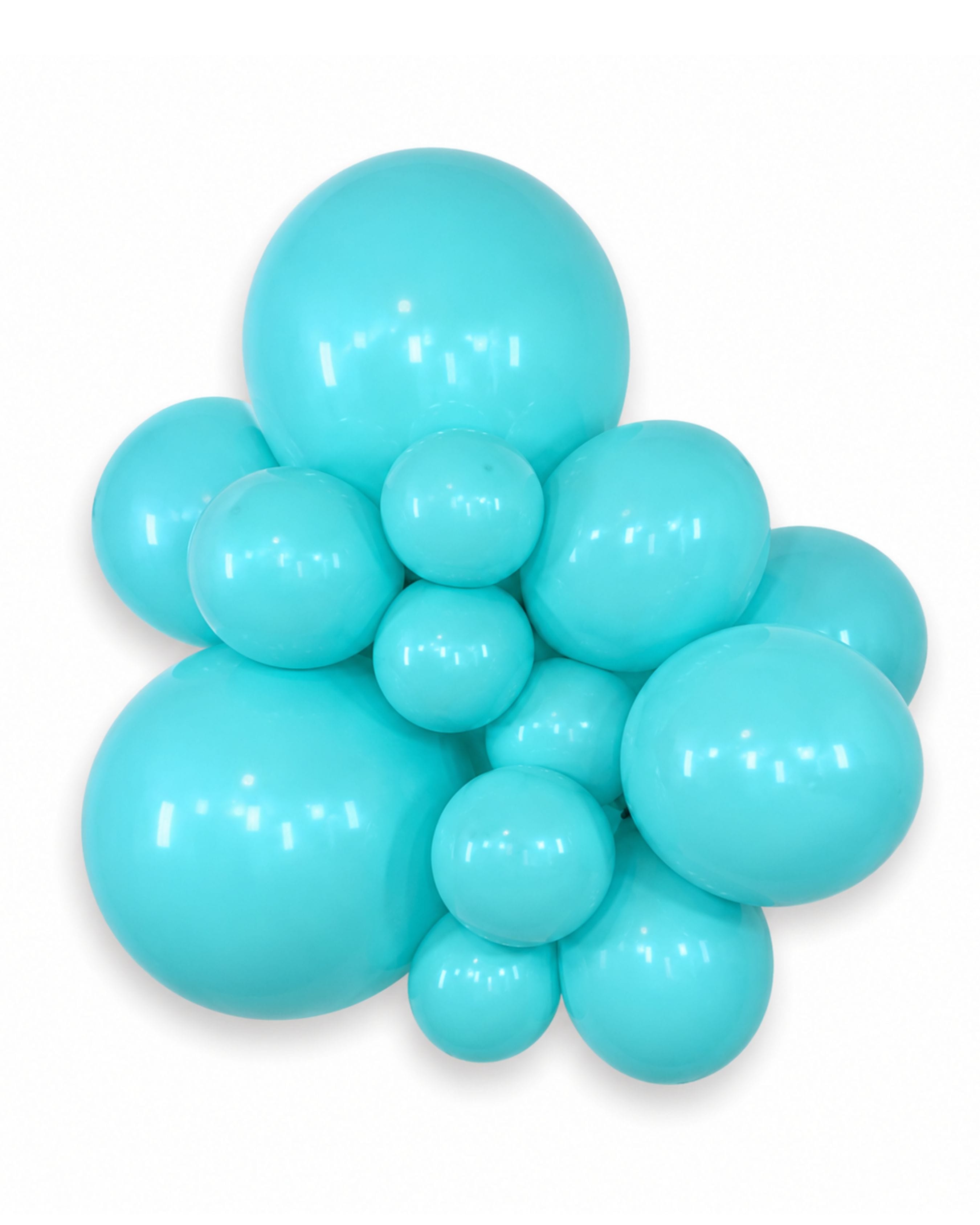Balloons2Go Balloons 5 inch (50 Ct) / Aqua Kalisan Standard Colors All Sizes Kalisan Deluxe Latex Balloons | Vibrant Color Collection