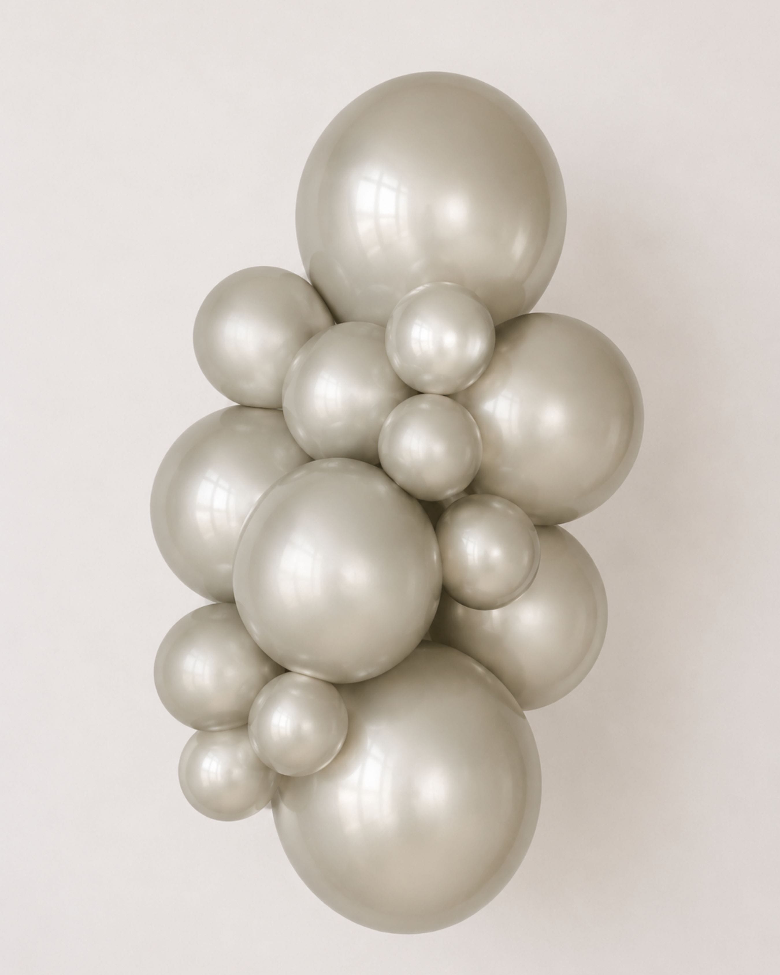Balloons2Go Balloons Aura Ivory White / 5 inch (50 Ct) Kalisan Aura Collection Kalisan Aura Collection – Premium Pastel Balloons