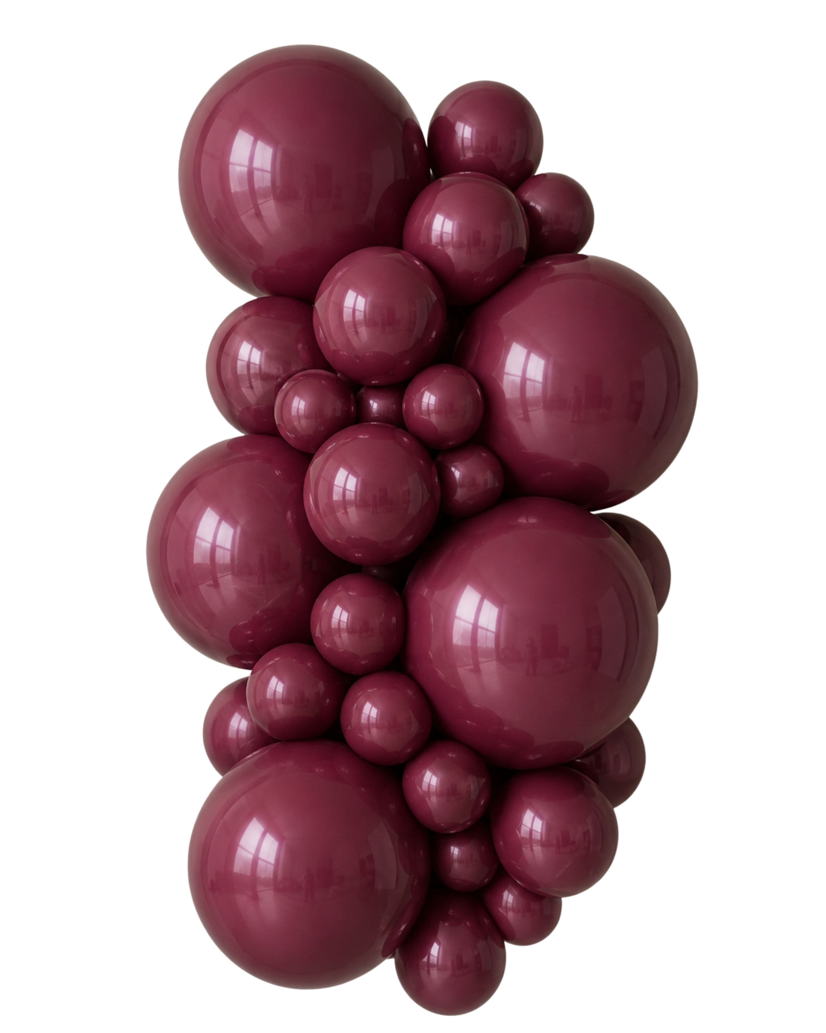 Balloons2Go Balloons 5 inch (100 Ct) / Burgundy Kalisan Standard Colors All Sizes Kalisan Deluxe Latex Balloons | Vibrant Color Collection