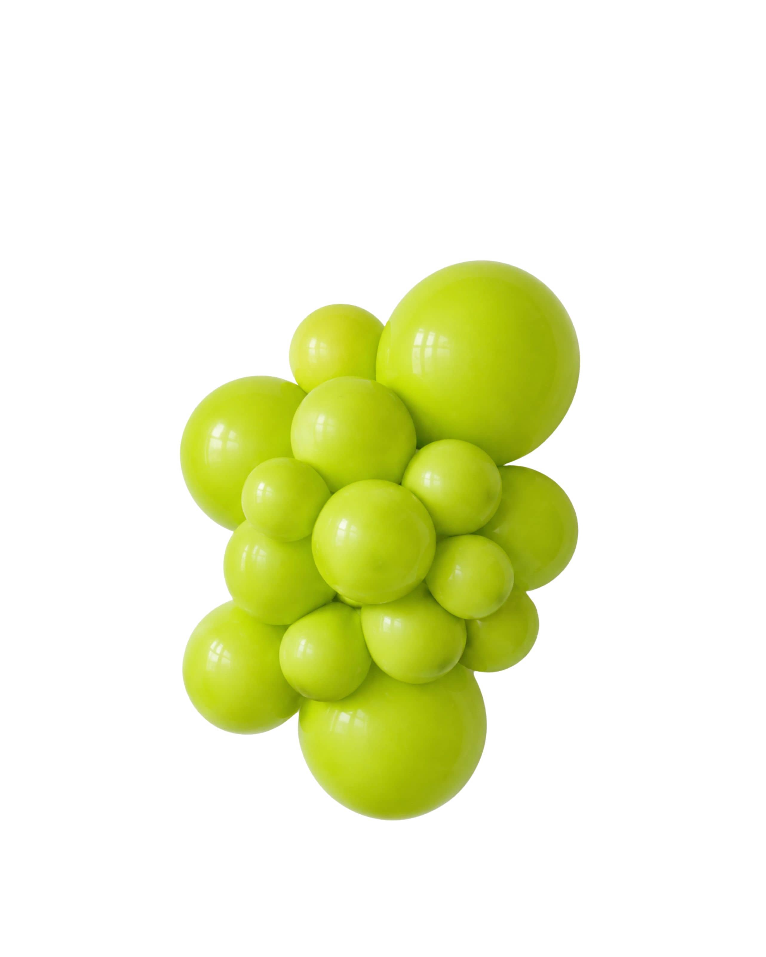 Balloons2Go Balloons 5 inch (100 Ct) / Lime Green Kalisan Standard Colors All Sizes Kalisan Deluxe Latex Balloons | Vibrant Color Collection