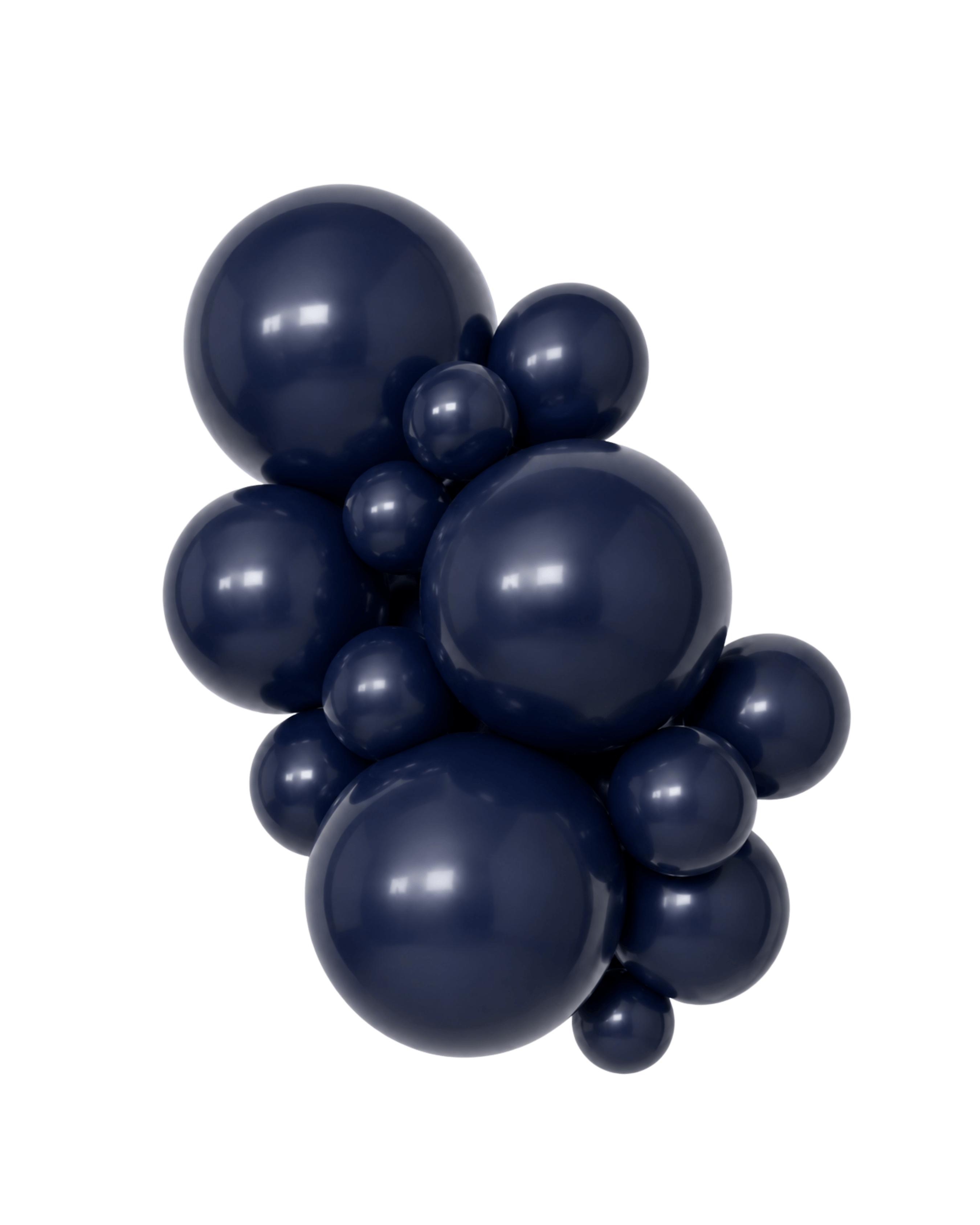 Balloons2Go Balloons 5 inch (100 Ct) / Navy Kalisan Standard Colors All Sizes Kalisan Deluxe Latex Balloons | Vibrant Color Collection