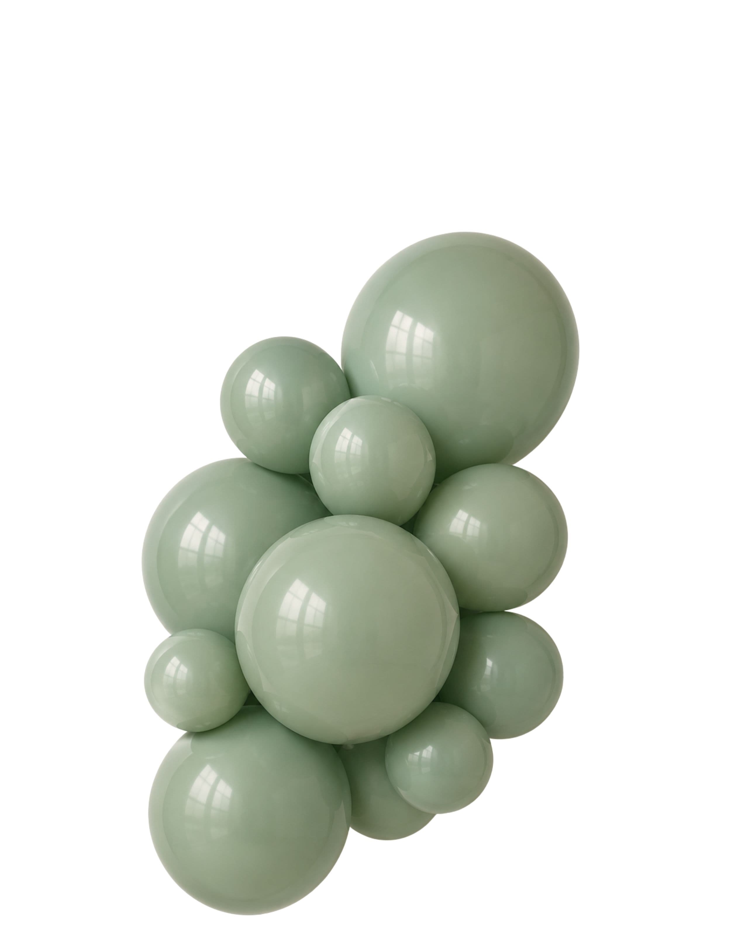 Balloons2Go Balloons Eucalyptus / 5 inch (100 Ct) Kalisan Retro Color Balloons | Vintage-Inspired Latex Balloons Kalisan Retro Color Balloons | Latex for Balloon Artists