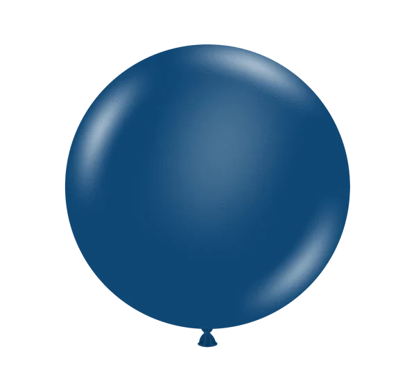 Balloons2Go Balloons 24 inch (25 Ct) / Navy TUFTEX Deluxe Round Latex Colors | All Sizes Tuftex Designer Round Latex Balloons | Assorted Premium Colors