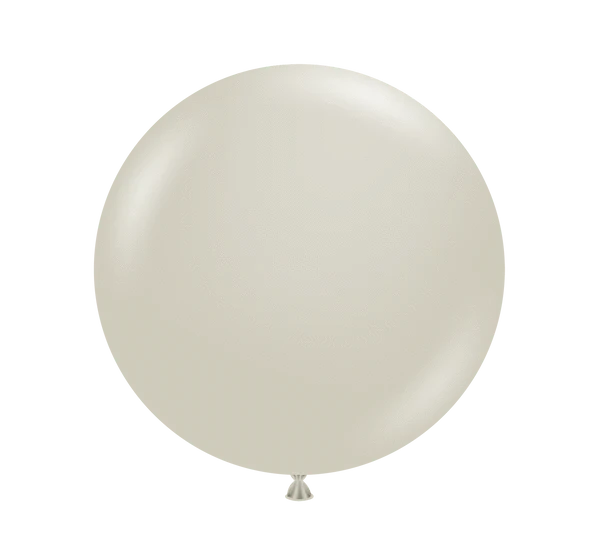 Balloons2Go Balloons 24 inch (25 Ct) / Stone TUFTEX Deluxe Round Latex Colors | All Sizes Tuftex Designer Round Latex Balloons | Assorted Premium Colors