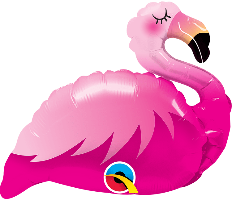 Balloons2Go Balloons 14 inch Mini Pink Flamingo Balloon 14 inch Mini Pink Flamingo Balloon
