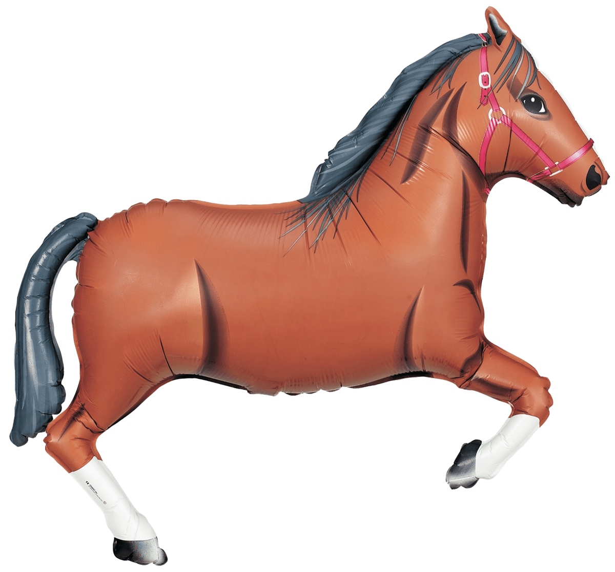 Balloons2Go Balloons Brown Horse 14" Mini Air Shape Balloon 14in Brown Horse Mini Air-Fill Balloon | Farm Party