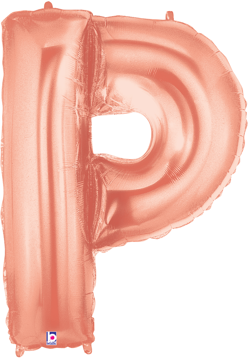 Balloons2Go Balloons 40 inch / P 40" Rose Gold Letter Balloons 40in Rose Gold Letter Balloons | Customizable Party Banner