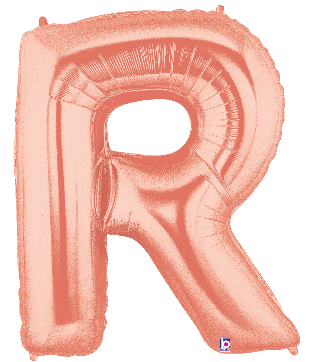 Balloons2Go Balloons 40 inch / R 40" Rose Gold Letter Balloons 40in Rose Gold Letter Balloons | Customizable Party Banner