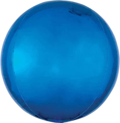 Balloons2Go Balloons 16" Orbz Foil Balloon Blue 16" Orbz Foil Balloon Blue