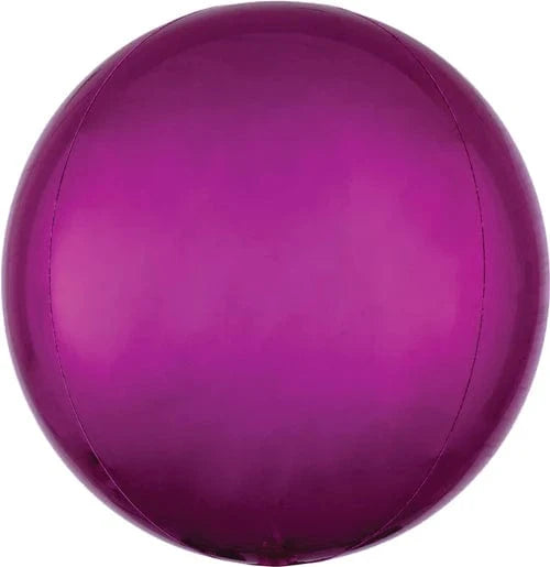 Balloons2Go Balloons 16 " Orbz Balloon Bright Pink 16in Bright Pink Orbz Balloon | Spherical Foil Balloon