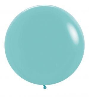 Balloons2Go Balloons 24" Sempertex Balloons Aquamarine (3 Per Bag) 24in Aquamarine Latex Balloons - 3ct | Sempertex Pastel