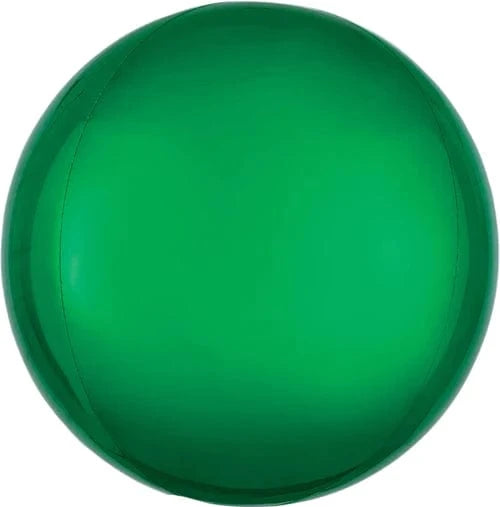 Balloons2Go Balloons 16" Orbz Foil Balloon Green 16" Green Orbz Foil Balloon – Shiny Round Design