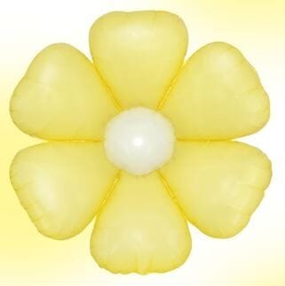 Balloons2Go Balloons Daisy Balloon- Yellow Yellow Daisy Balloon | Fun Flower-Themed Foil Balloon