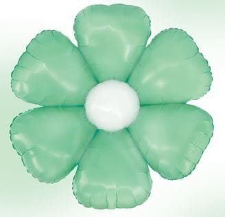 Balloons2Go Balloons Daisy Balloon- Matte Green Green Matte Daisy Balloon – Flower-Inspired Party Decor