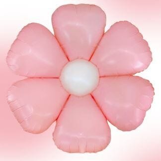 Balloons2Go Balloons Daisy Balloon- Light Pink 16" Light Pink Daisy Balloon – Cute Flower Design