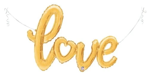 Balloons2Go Balloons 33" Love Script Foil Balloon 33" Love Script Foil Balloon