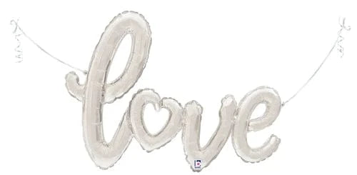 Balloons2Go Balloons 33" Love Script Foil Balloon 33" Love Script Foil Balloon
