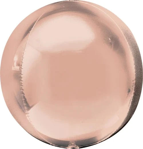 Balloons2Go Balloons 16" Orbz Foil Balloon Rose Gold 16in Orbz Foil Balloon | Rose Gold Metallic