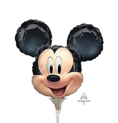 Balloons2Go Balloons 14 inch Disney Mickey Mouse Forever Head Shape Balloon 14in Disney Mickey Mouse Head Balloon | Foil Decor