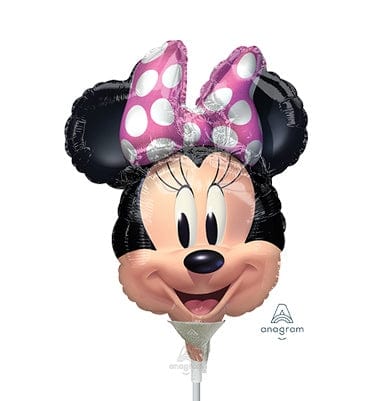 Balloons2Go Balloons 14 inch Disney Minnie Mouse Forever - Minnie Head Shape Balloon 14" Minnie Mouse Forever Mini Balloon – Disney