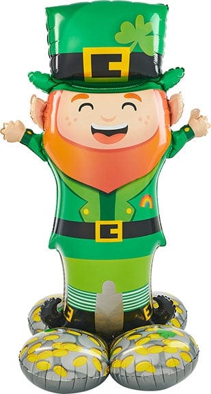 Balloons2Go Balloons 53 inch Lucky Leprechaun AirLoonz - Foil Multi-Balloon 53in Lucky Leprechaun AirLoonz Balloon | St. Patrick’s Day