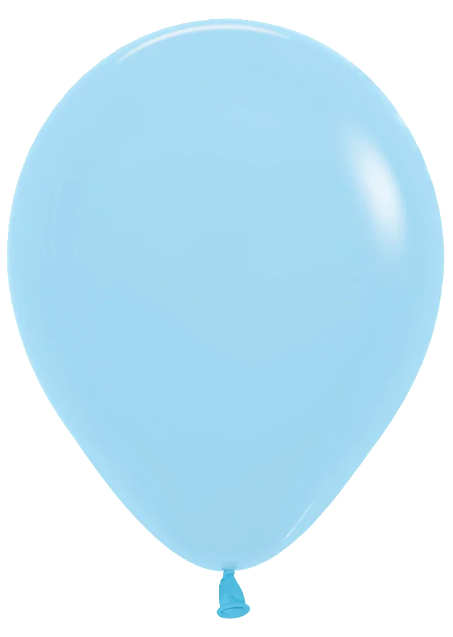 Balloons2Go Balloons 5 inch (100 Ct) / Pastel Matte Blue Sempertex Pastel Matte Round Latex Balloons | All Sizes Sempertex Pastel Matte Round Latex Balloons
