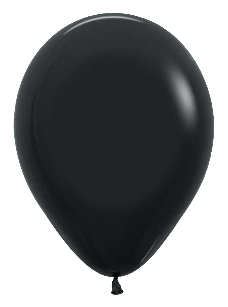 Balloons2Go Balloons 5 inch (100 Ct) / Deluxe Black Sempertex Deluxe Color Latex Balloons | All Sizes Sempertex Deluxe Color Latex Balloons | All Sizes