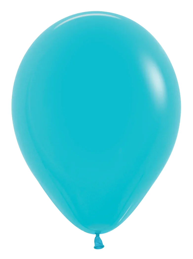 Balloons2Go Balloons 5 inch (100 Ct) / Deluxe Turquois Blue Sempertex Deluxe Color Latex Balloons | All Sizes Sempertex Deluxe Color Latex Balloons | All Sizes