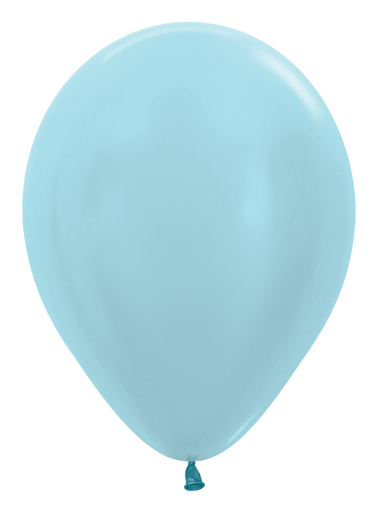 Balloons2Go Balloons 5 inch (100 Ct) / Pearl Blue Sempertex Pearl Latex Balloon | All Sizes Sempertex Pearl Latex Balloons | Shiny Finish All Sizes