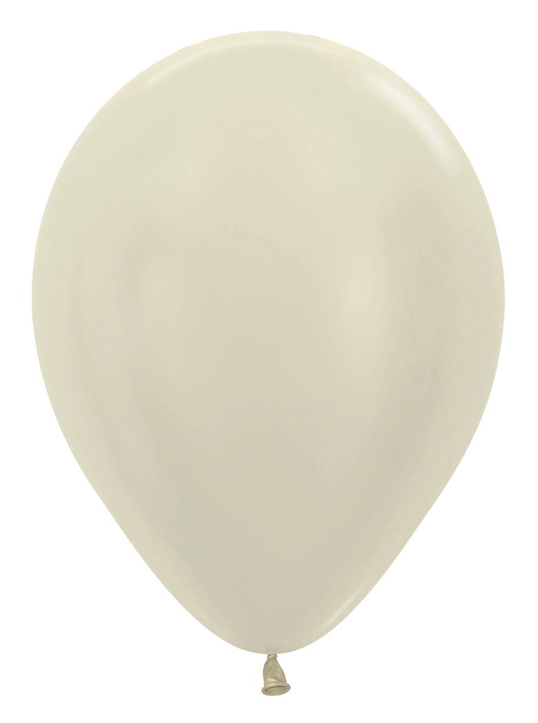 Balloons2Go Balloons 5 inch (100 Ct) / Pearl Ivory Sempertex Pearl Latex Balloon | All Sizes Sempertex Pearl Latex Balloons | Shiny Finish All Sizes