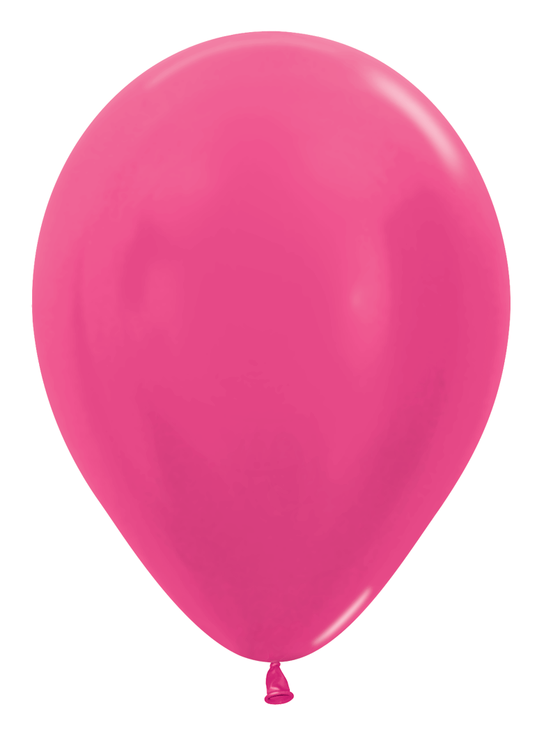 Balloons2Go Balloons 5 inch (100 Ct) / Metallic Fuchsia Sempertex Metallic Latex Balloons | All Sizes Sempertex Metallic Latex Balloons | All Sizes
