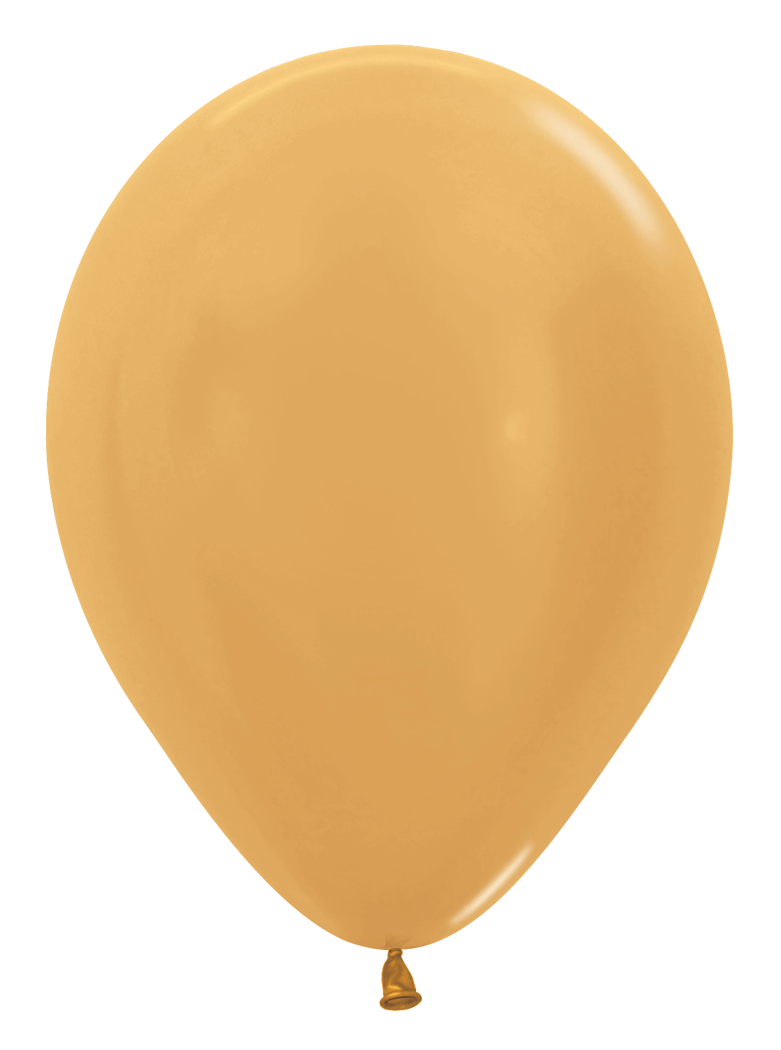 Balloons2Go Balloons 5 inch (100 Ct) / Metallic Gold Sempertex Metallic Latex Balloons | All Sizes Sempertex Metallic Latex Balloons | All Sizes
