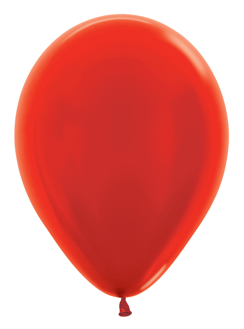 Balloons2Go Balloons 11 inch (100 Ct) / Metallic Red Sempertex Metallic Latex Balloons | All Sizes Sempertex Metallic Latex Balloons | All Sizes