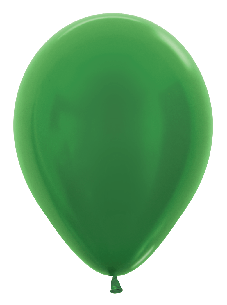 Balloons2Go Balloons 5 inch (100 Ct) / Metallic Green Sempertex Metallic Latex Balloons | All Sizes Sempertex Metallic Latex Balloons | All Sizes