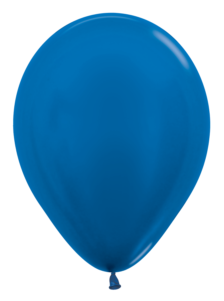Balloons2Go Balloons 11 inch (100 Ct) / Metallic Blue Sempertex Metallic Latex Balloons | All Sizes Sempertex Metallic Latex Balloons | All Sizes