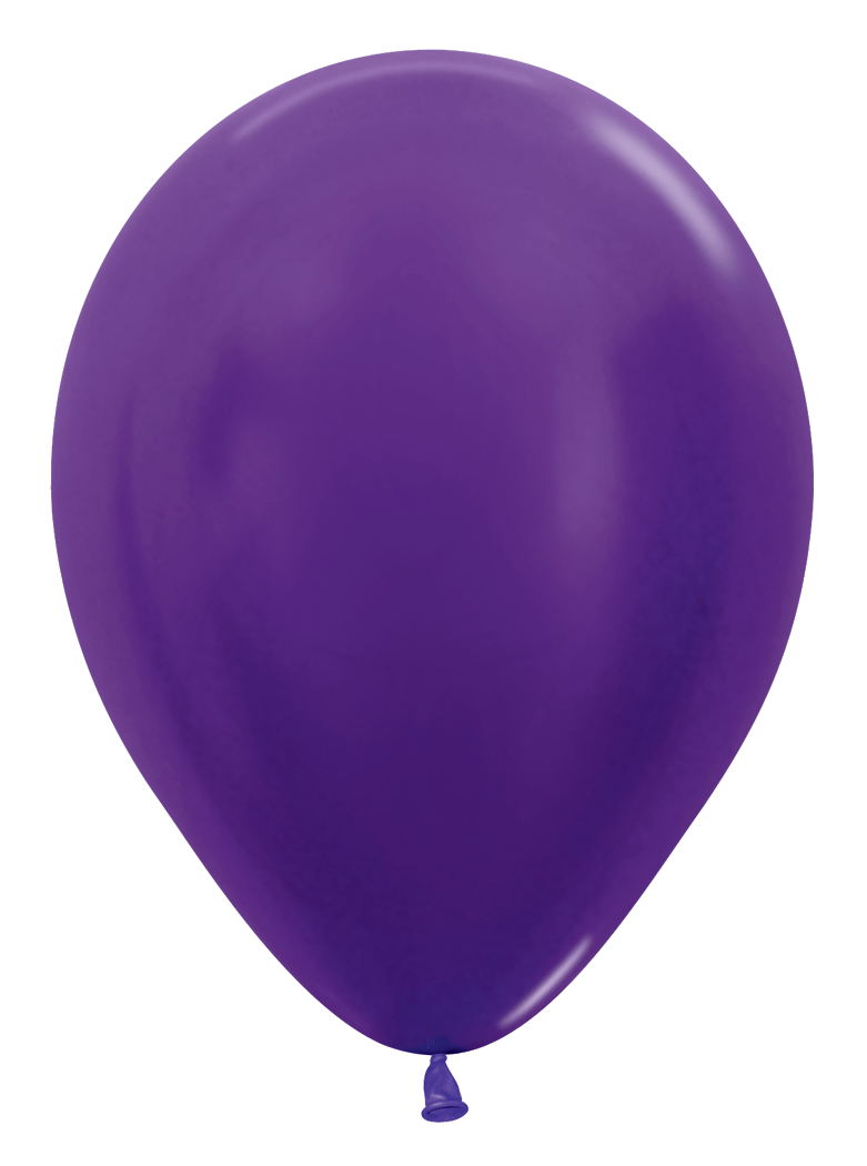 Balloons2Go Balloons 5 inch (100 Ct) / Metallic Violet Sempertex Metallic Latex Balloons | All Sizes Sempertex Metallic Latex Balloons | All Sizes