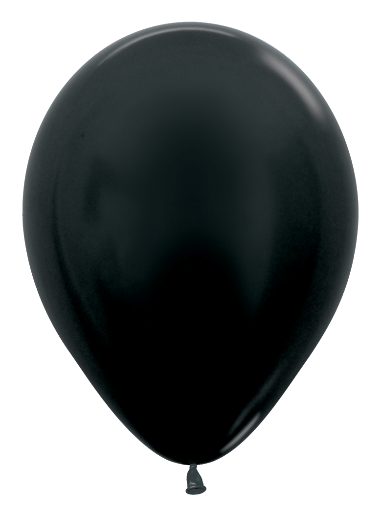 Balloons2Go Balloons 5 inch (100 Ct) / Metallic Black Sempertex Metallic Latex Balloons | All Sizes Sempertex Metallic Latex Balloons | All Sizes