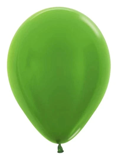 Balloons2Go Balloons 5 inch (100 Ct) / Metallic Lime Sempertex Metallic Latex Balloons | All Sizes Sempertex Metallic Latex Balloons | All Sizes