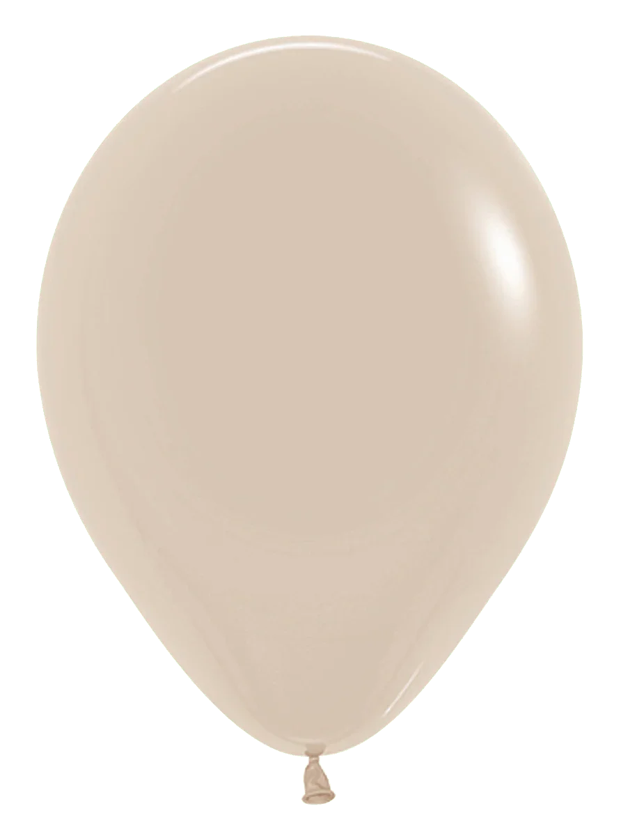 Balloons2Go Balloons 5 inch (100 Ct) / Deluxe White Sand Sempertex Deluxe Color Latex Balloons | All Sizes Sempertex Deluxe Color Latex Balloons | All Sizes