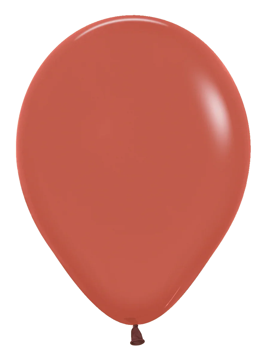 Balloons2Go Balloons 18 inch (25 Ct) / Deluxe Terracotta Sempertex Deluxe Color Latex Balloons | All Sizes Sempertex Deluxe Color Latex Balloons | All Sizes