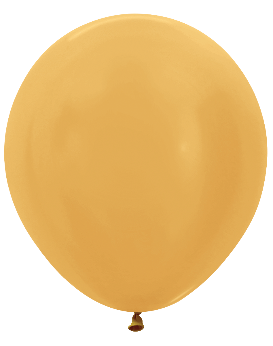 Balloons2Go Balloons 18 inch (15 Ct) / Metallic Gold Sempertex Metallic Latex Balloons | All Sizes Sempertex Metallic Latex Balloons | All Sizes
