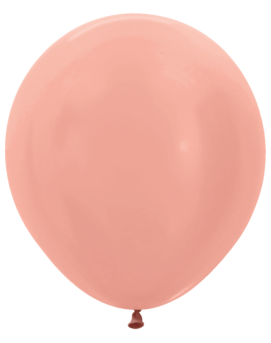 Balloons2Go Balloons 18 inch (15 Ct) / Metallic Rose Gold Sempertex Metallic Latex Balloons | All Sizes Sempertex Metallic Latex Balloons | All Sizes