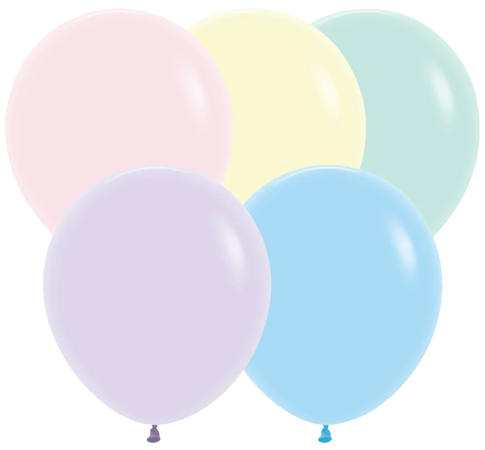 Balloons2Go Balloons Sempertex Pastel Matte Round Latex Balloons | All Sizes Sempertex Pastel Matte Round Latex Balloons