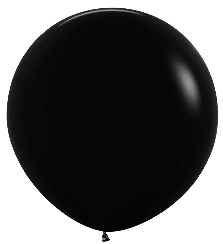 Balloons2Go Balloons 36 inch (2 Ct) / Deluxe Black Sempertex Deluxe Color Latex Balloons | All Sizes Sempertex Deluxe Color Latex Balloons | All Sizes